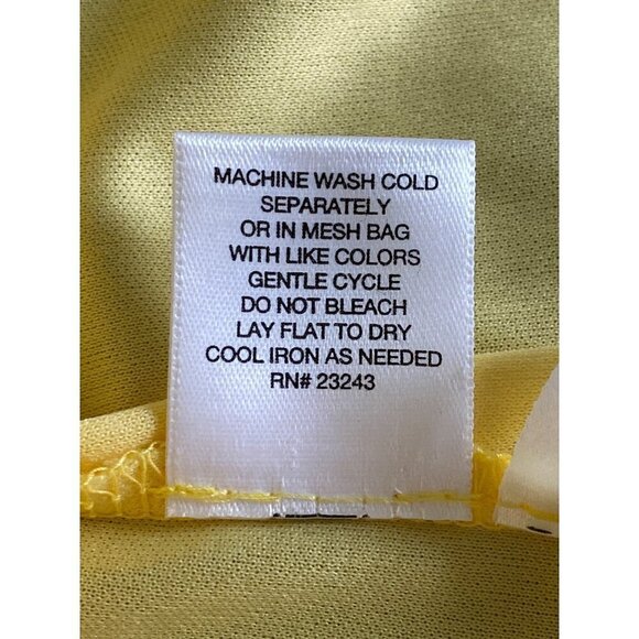 New York & Company Yellow Floral Lace Sheath Dress, Sleeveless Women's Size 14 - Picture 10 of 10